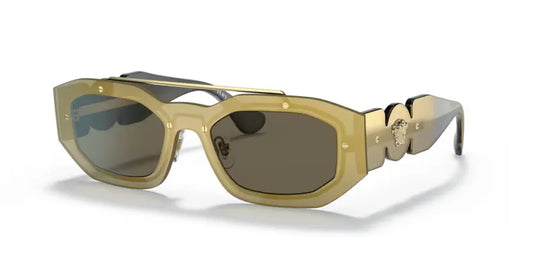 Versace 0VE2235- Transparent brown mirror gold