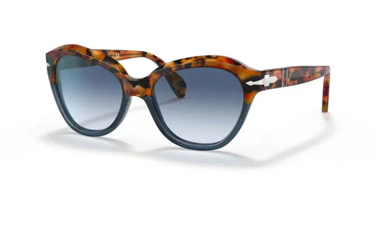 PERSOL 0PO0582S - Brown tortoise - opal blue